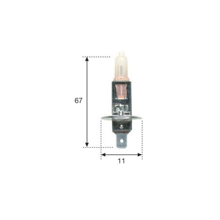 LAMPARA HALOGENA H-1 12V 55W 10UDS