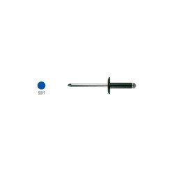 REMACHE ALU FLOR ALA ANCHA 4,8X18 MM AZUL 250U